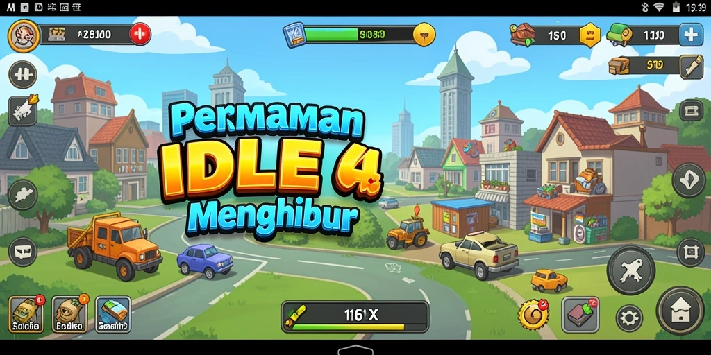 Tampilan gameplay menarik dari 116X dalam genre Idle.