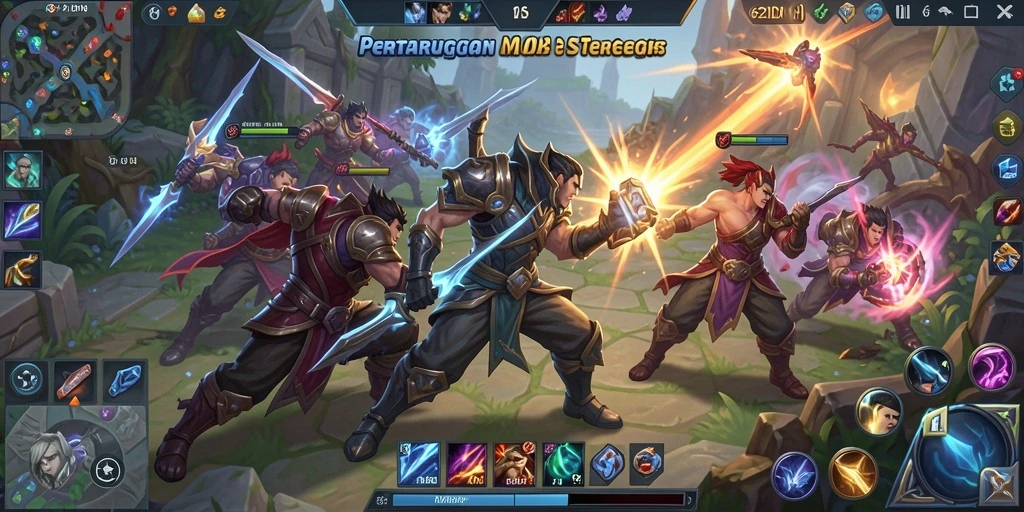Gameplay seru dalam pertarungan tim di 62IDN