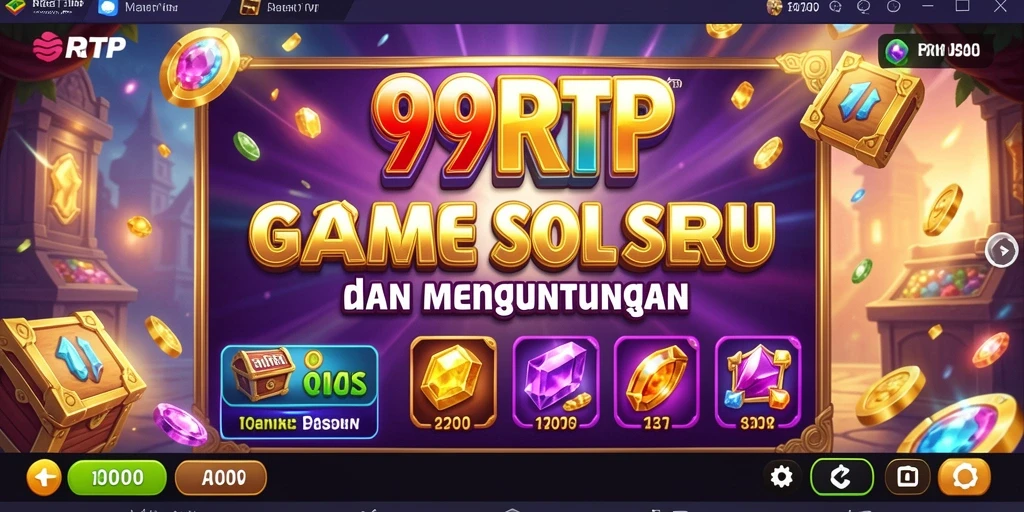 Screenshot gameplay 99RTP yang menampilkan spinning reels dan jackpot.