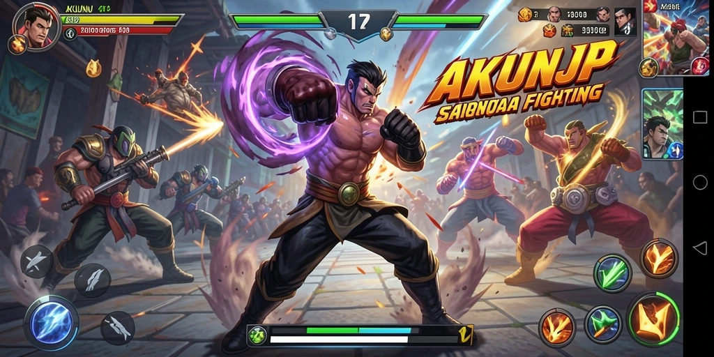 Gameplay seru dan mendebarkan dalam AKUNJP.