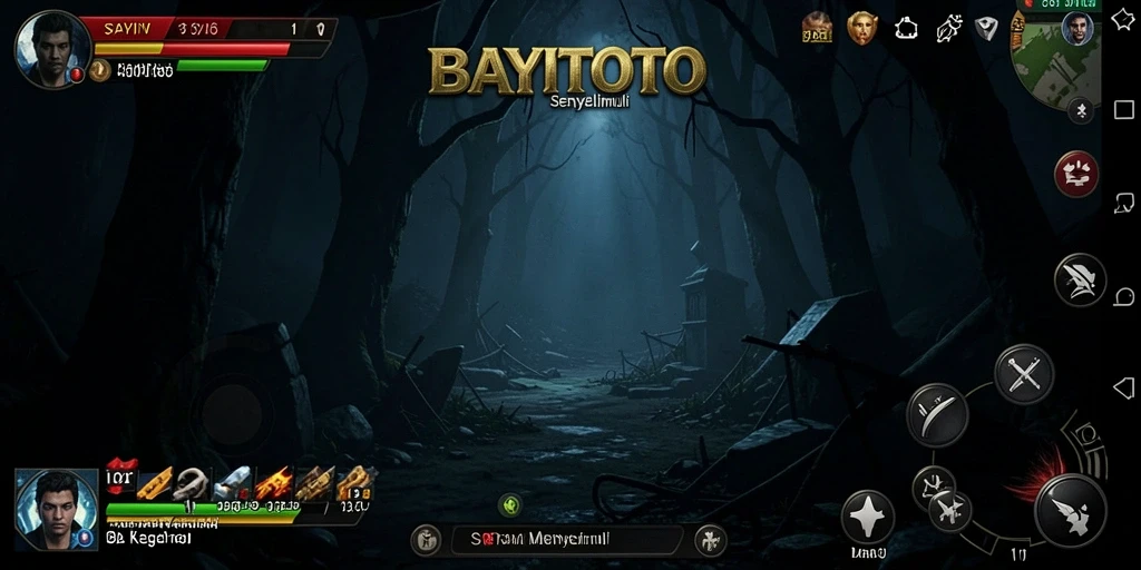 Tampilan gameplay BAYITOTO yang menegangkan dan menyeramkan.