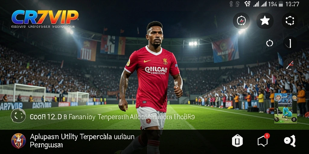 Tampilan antarmuka aplikasi CR7VIP yang intuitif dan user-friendly.