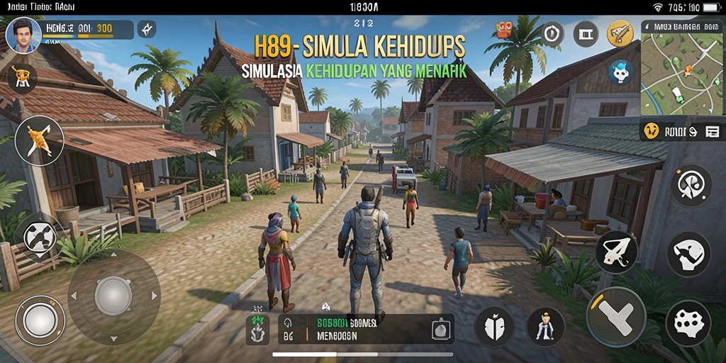 Tampilan gameplay H89 yang menarik dan interaktif dalam simulasi kehidupan.