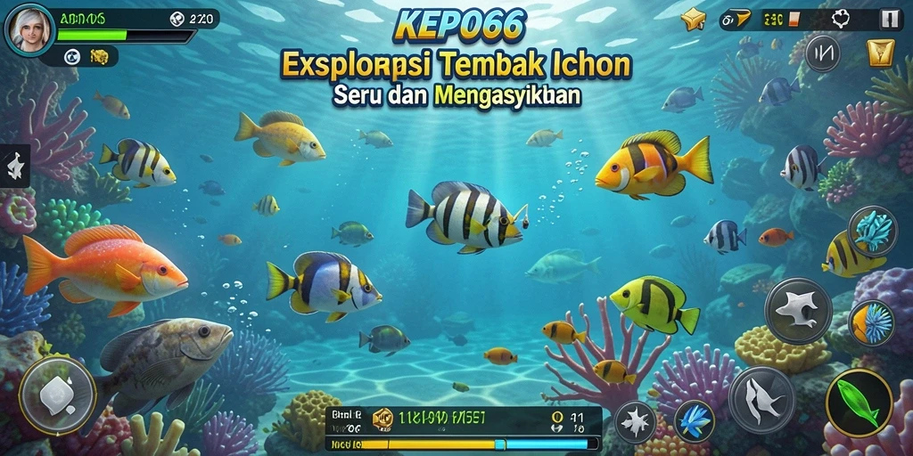 Screenshot gameplay KEPO66 menampilkan serunya menembak ikan.