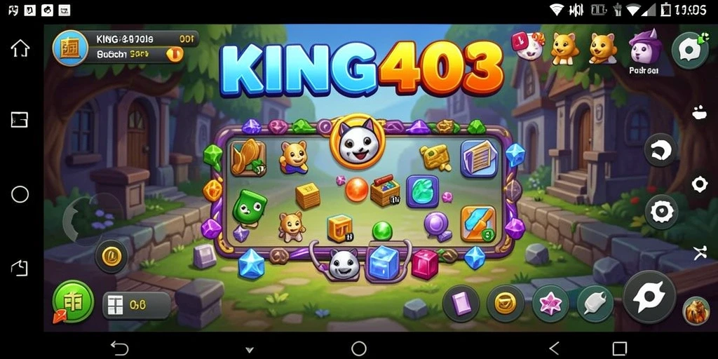 Tampilan gameplay KING403 yang seru dan menantang di setiap level.