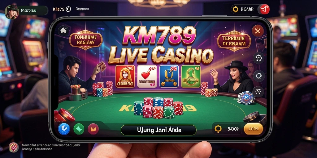 Screenshot gameplay Live Casino KM789 yang menarik dan interaktif.