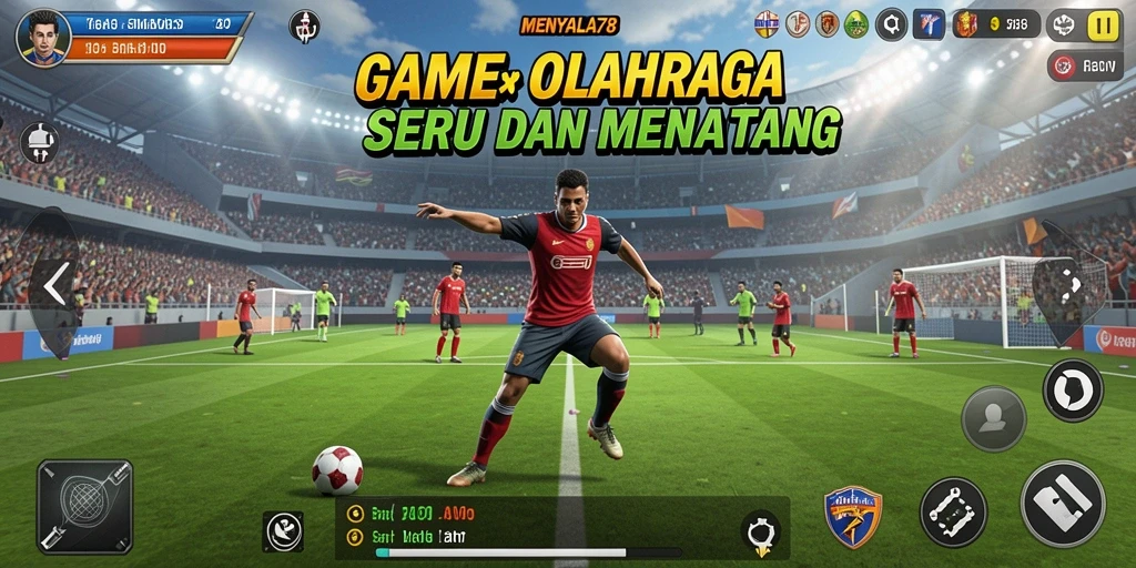 Tampilan gameplay seru di MENYALA78 dengan berbagai olahraga.