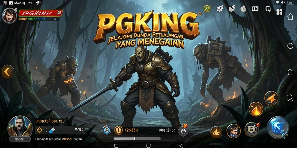 Screenshot PGKING memperlihatkan gameplay petualangan yang menakjubkan.