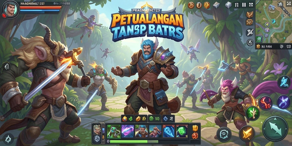 Tampilan gameplay menakjubkan dalam PRAGMATIC123 yang menampilkan aksi petualangan MMORPG.