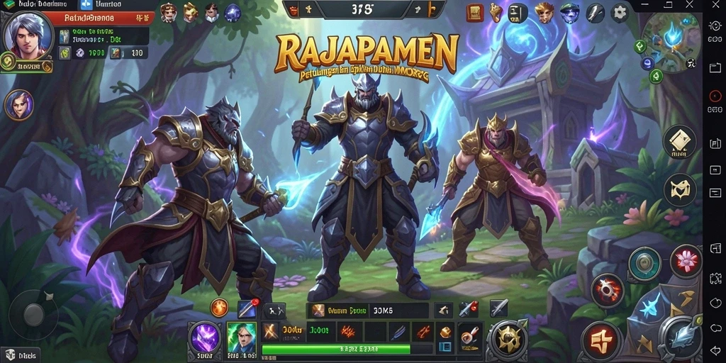 Tampilan gameplay menakjubkan dalam dunia fantasi RAJAPAMEN.
