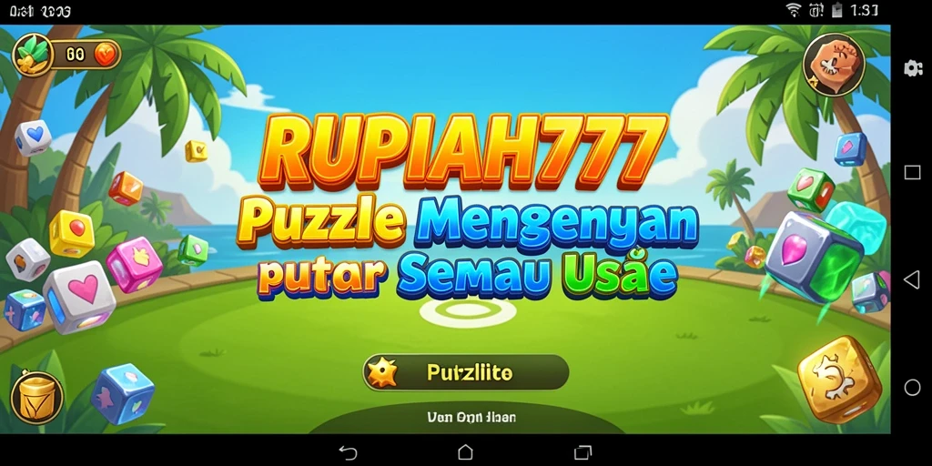 Gameplay Puzzle menarik RUPIAH777 yang menantang dan seru.