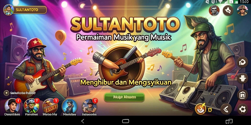 Tangkapan layar SULTANTOTO saat bermain musik seru.
