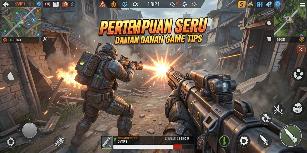 Screenshot gameplay SVIP1 dengan aksi pertarungan seru.