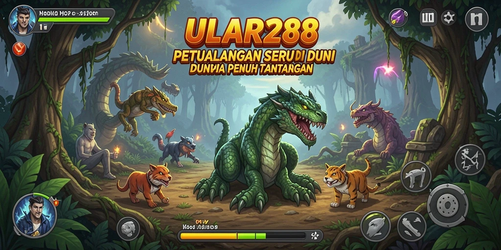 Tampilan gameplay ULAR288 menunjukkan petualangan seru yang menantang.