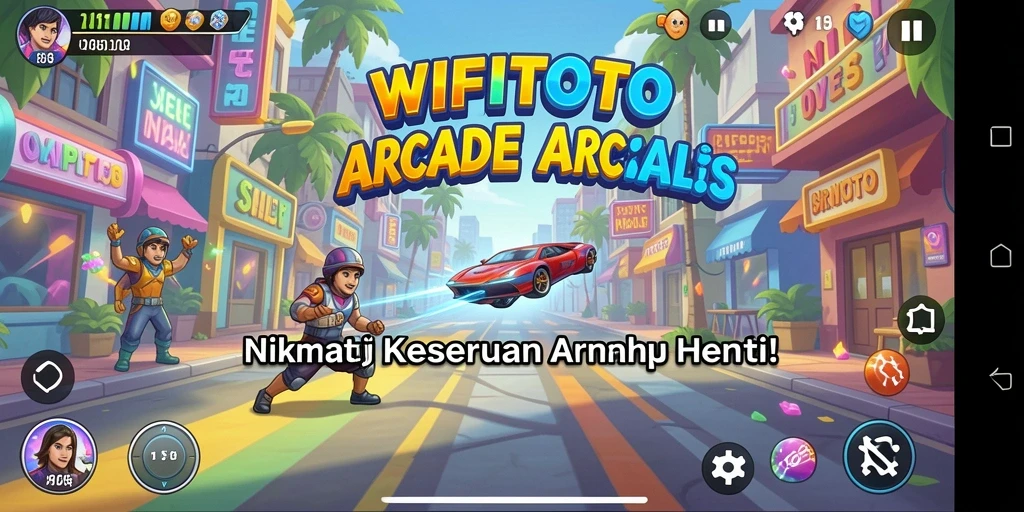 Screenshot gameplay WIFITOTO menampilkan karakter beraksi di level seru.