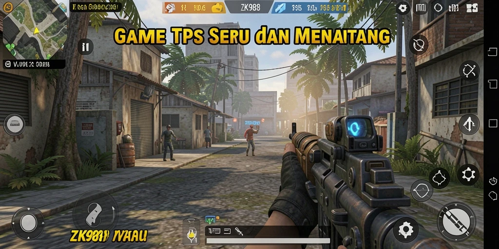 Screenshot gameplay ZK988 yang menampilkan aksi menegangkan.